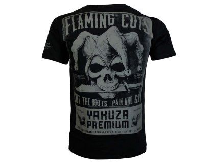 Pánské tričko Yakuza Premium Selection YPS 3916 v uhelně černé barvě