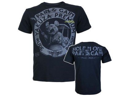 Pánské tričko Yakuza Premium Selection YPS 3907 v hlubokém tmavě modrém odstínu (Dark Blue)