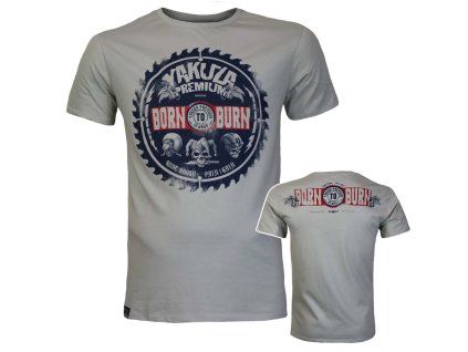 Pánské tričko Yakuza Premium Selection YPS 3913 ve stylové stříbrošedé barvě (Silver / Hellgrau)