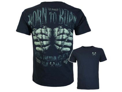 Pánské tričko Yakuza Premium Selection YPS 3915 v hlubokém tmavě modrém odstínu (Dark Blue)